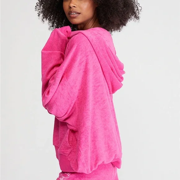 Boys Lie Pink Oversized Crop Sweatshirt & Sweatshort - Picture 3 of 8